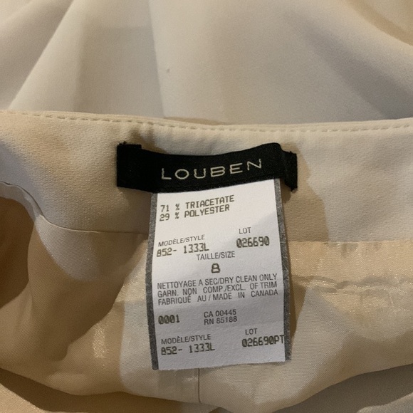 Louden cream dress pants. 8. Fully Lined - Picture 2 of 8